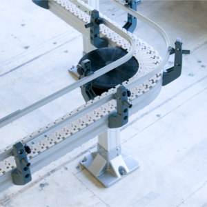 aluminium chain conveyor system from modular automation