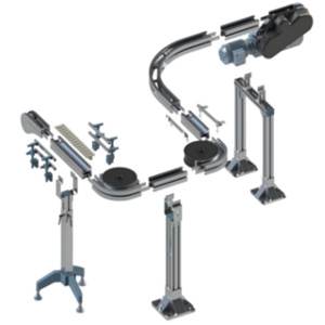 chain conveyor components from modular automation