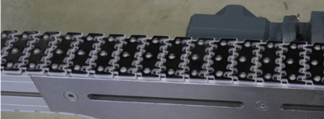 Plastic chain with steel coating