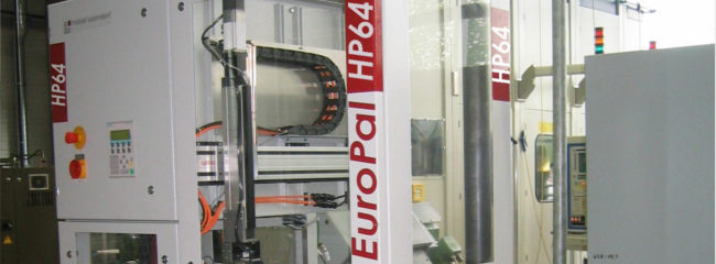 EuroPal HP palletizer - palletizing machine with integrated handling axis