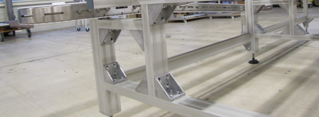 Profile system supports on chain conveyor system