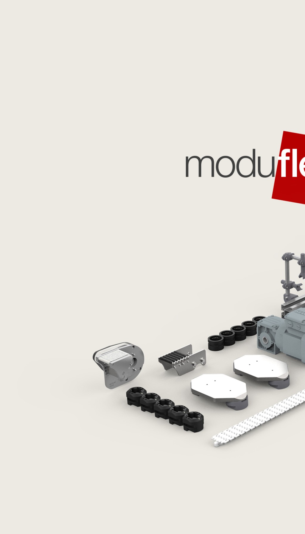 Plastic chain conveyor systems & palletisers - modular automation GmbH
