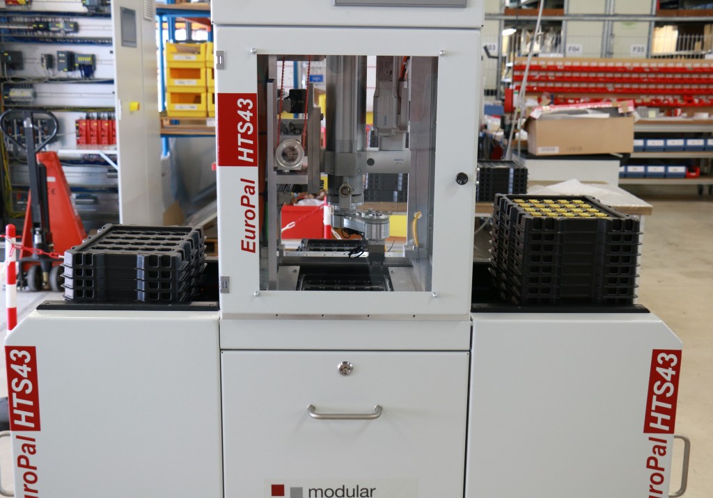 Remove Traystack From Racking Tray stacker: stacking/unstacking trays | modular automation