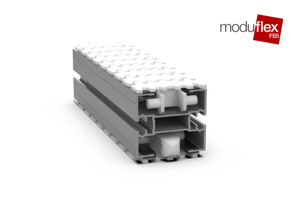Moduflex Aluminium conveyor systems: chain conveyors | modular automation