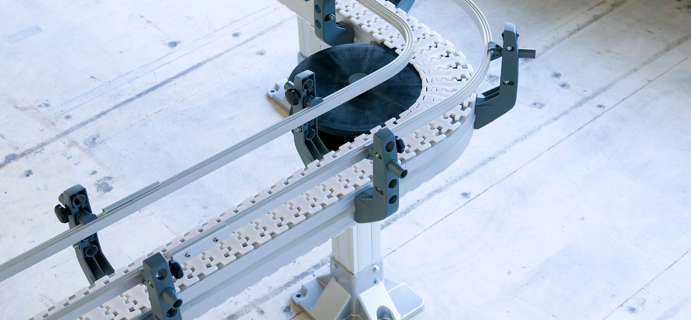 Aluminium chain conveyor systems from modular automation